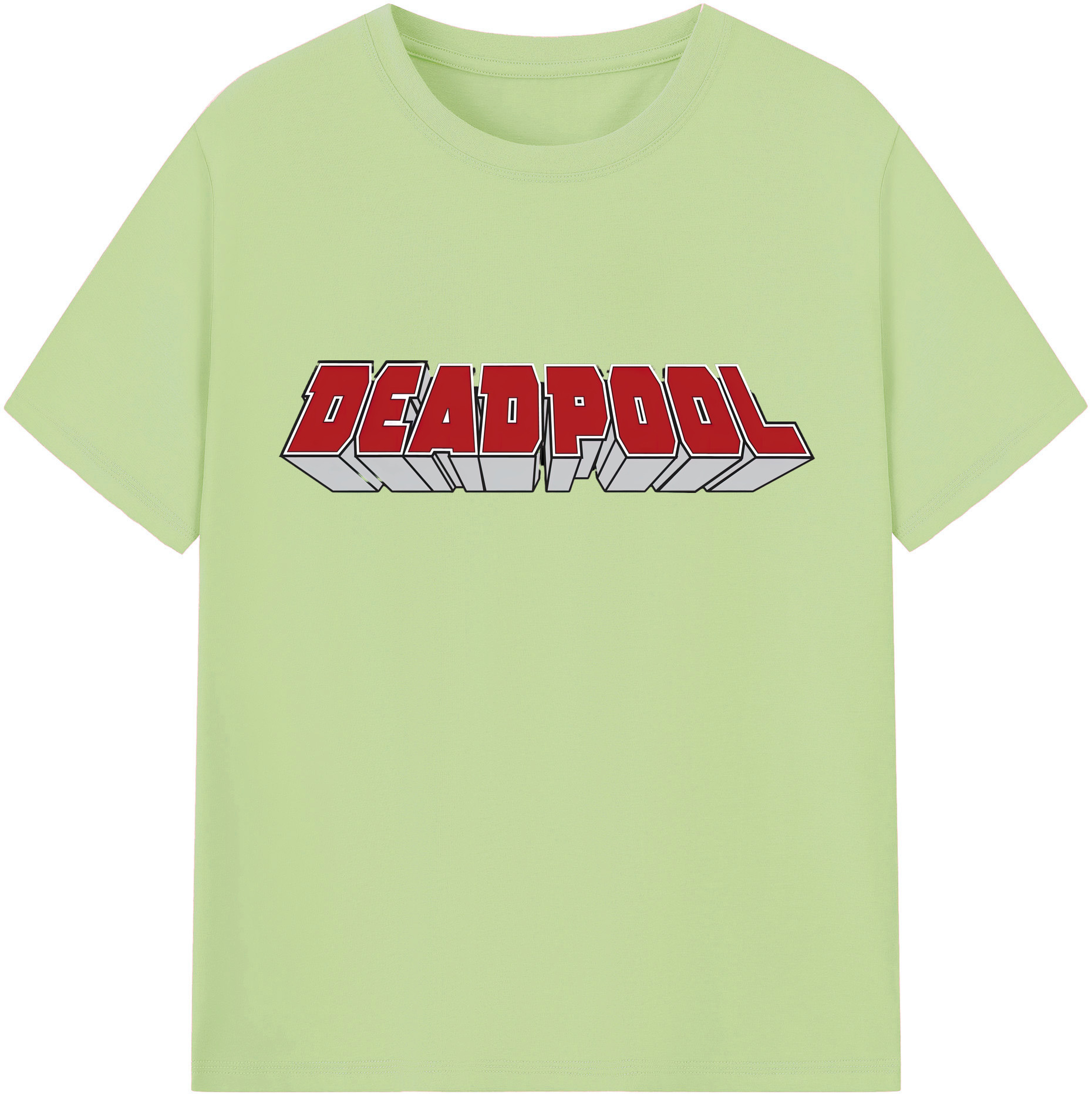 （画像用） Deadpool デッドプール 綿100％半袖Tシャツ（フロントプリント）